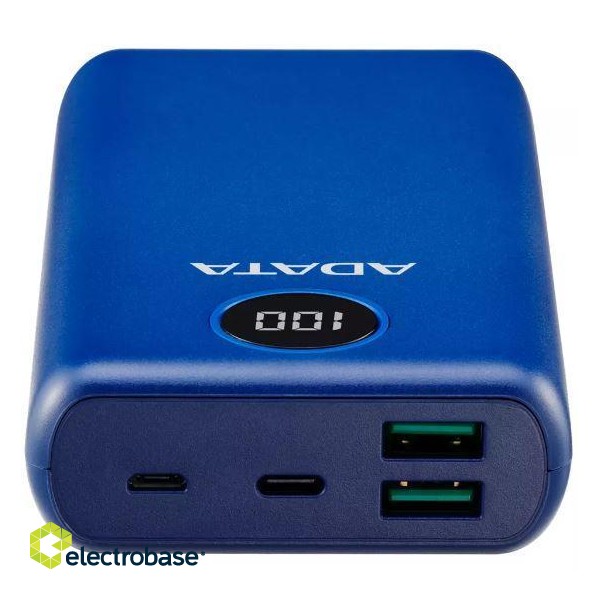 POWER BANK USB 20000MAH BLUE/AP20000QCD-DGT-CDB ADATA фото 4