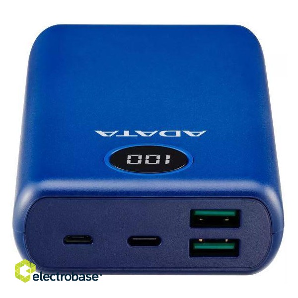 POWER BANK USB 20000MAH BLUE/AP20000QCD-DGT-CDB ADATA image 4