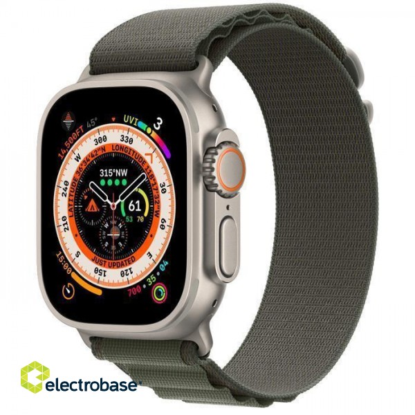 SMARTWATCH ULTRA 49MM GPS/TITANIUM/GREEN MNHJ3 APPLE image 1