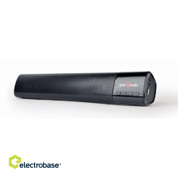 Portable Speaker|GEMBIRD|Portable|Bluetooth|Black|SPK-BT-BAR400-01 image 1
