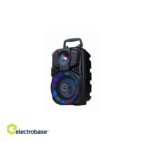 Portable Speaker|GEMBIRD|Portable/Wireless|1xAudio-In|1xUSB 2.0|1xMicroSD Card Slot|Bluetooth|SPK-BT-LED-01 image 1