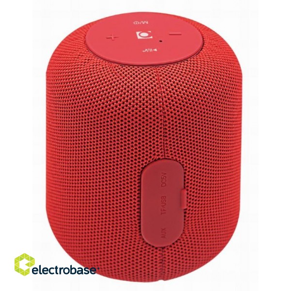 Portable Speaker|GEMBIRD|Portable/Wireless|1xMicroSD Card Slot|Bluetooth|Red|SPK-BT-15-R фото 2