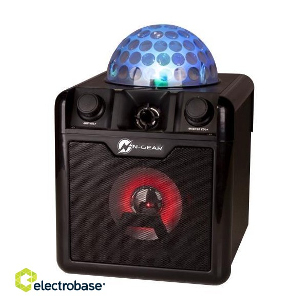 Portable Speaker|N-GEAR|DISCO BLOCK 410 BLACK|Black|Wireless|Bluetooth|DISCOBLOCK410 paveikslėlis 3