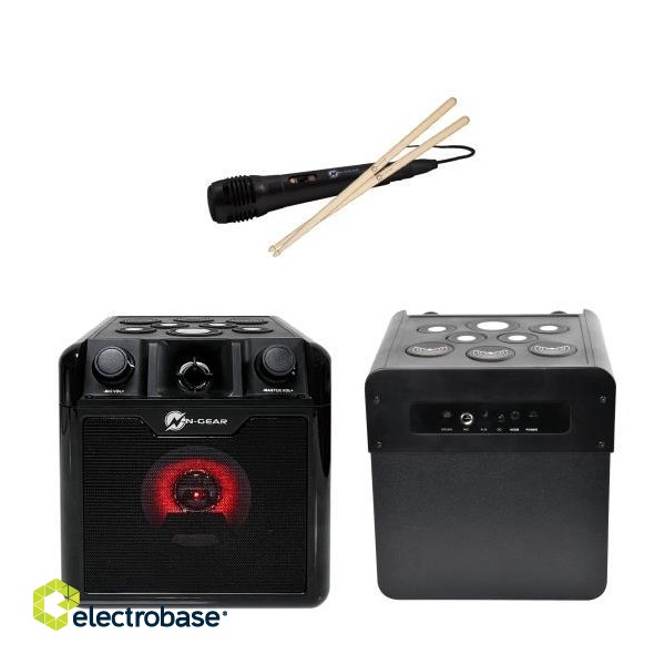 Portable Speaker|N-GEAR|DRUM BLOCK 420|Black|Wireless|Bluetooth|DRUMBLOCK420 фото 1