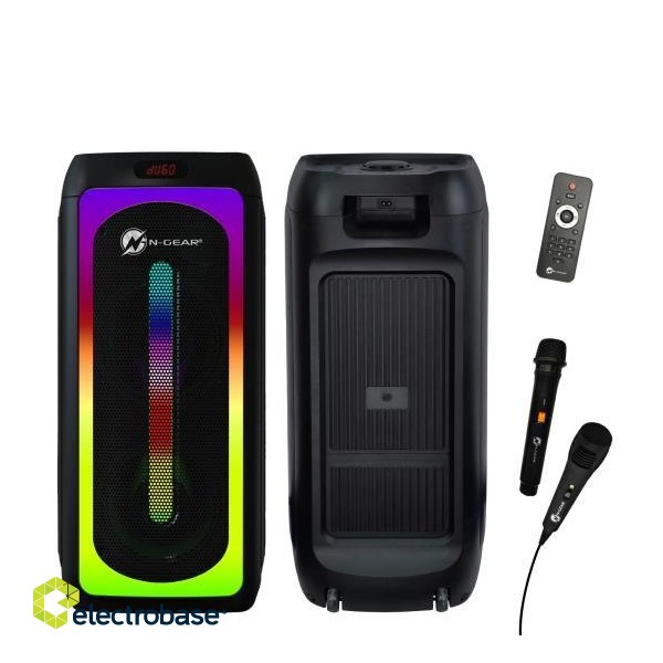 Portable Speaker|N-GEAR|LET'S GO PARTY JUKE 808|Black|Wireless|Bluetooth|LGPJUKE808 image 1