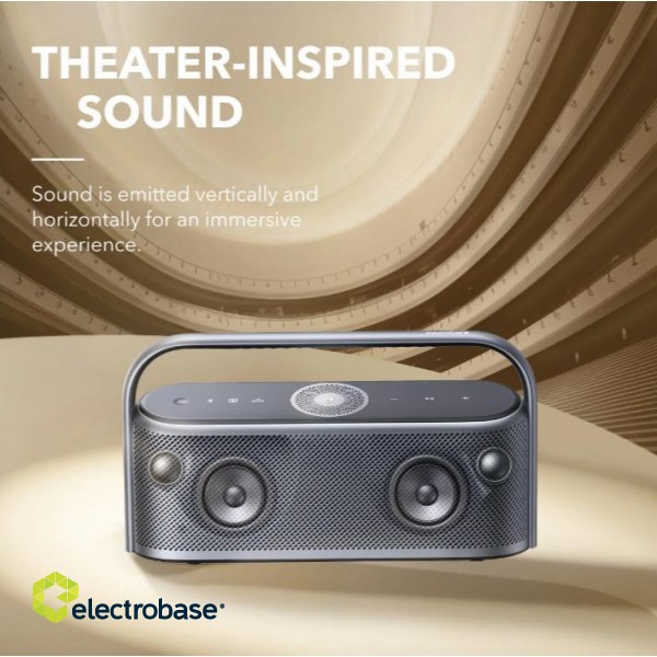 Portable Speaker|SOUNDCORE|X600|Blue|Portable/Waterproof/Wireless|1xStereo jack 3.5mm|Bluetooth|A3130031 paveikslėlis 2