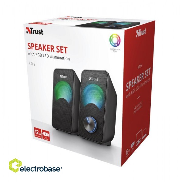 Speaker|TRUST|Arys Compact RGB|Black|23120 image 3