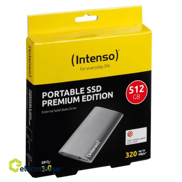 External SSD|INTENSO|512GB|USB 3.0|1,8"|3823450 image 2