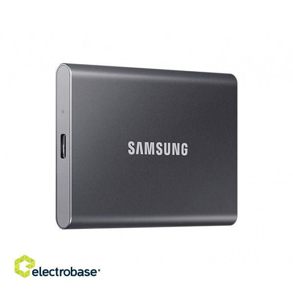 External SSD|SAMSUNG|T7|1TB|USB 3.2|Write speed 1000 MBytes/sec|Read speed 1050 MBytes/sec|MU-PC1T0T/WW фото 2