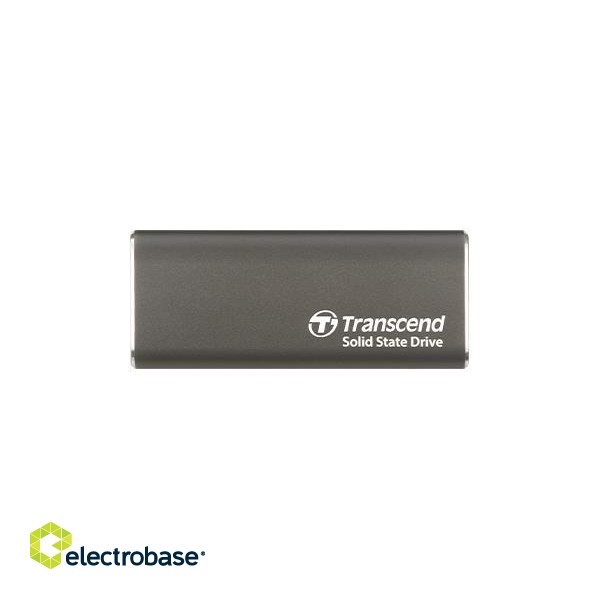External SSD|TRANSCEND|ESD265C|2TB|USB-C|3D NAND|Write speed 950 MBytes/sec|Read speed 1050 MBytes/sec|TS2TESD265C image 1