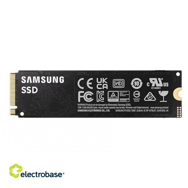 SSD|SAMSUNG|990 PRO|4TB|M.2|PCIe Gen4|NVMe|TLC|Write speed 6900 MBytes/sec|Read speed 7450 MBytes/sec|2.3mm|TBW 2400 TB|MTBF 1500000 hours|MZ-V9P4T0BW image 2