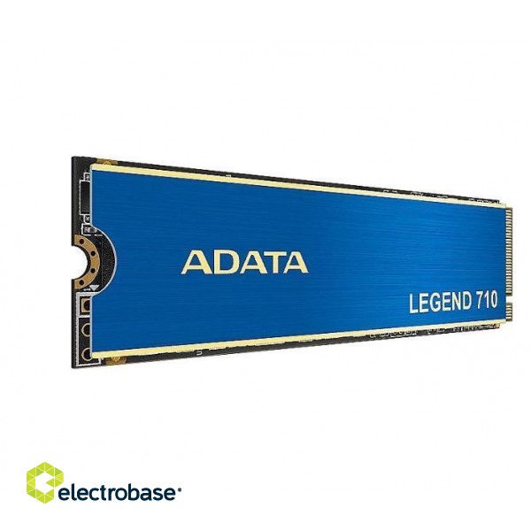 SSD|ADATA|LEGEND 710|256GB|M.2|PCIE|NVMe|3D NAND|Write speed 1000 MBytes/sec|Read speed 2100 MBytes/sec|TBW 65 TB|MTBF 1500000 hours|ALEG-710-256GCS фото 2