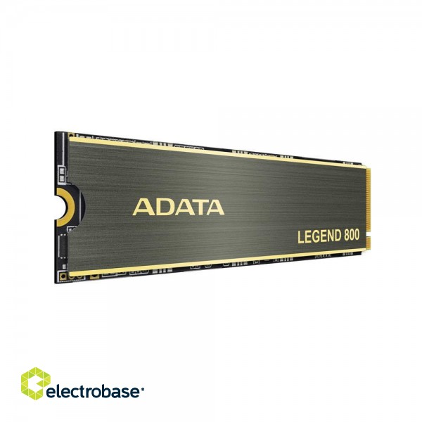SSD|ADATA|LEGEND 800|1TB|M.2|PCIE|NVMe|3D NAND|Write speed 2200 MBytes/sec|Read speed 3500 MBytes/sec|TBW 600 TB|MTBF 1500000 hours|ALEG-800-1000GCS фото 2