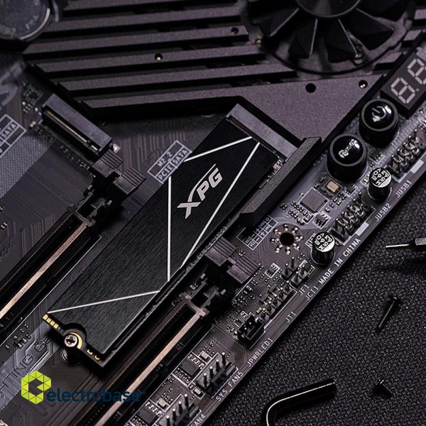 SSD|ADATA|XPG GAMMIX S70|2TB|M.2|PCIe Gen4|3D NAND|Write speed 6400 MBytes/sec|Read speed 7400 MBytes/sec|TBW 1480 TB|MTBF 2000000 hours|AGAMMIXS70B-2T-CS image 3