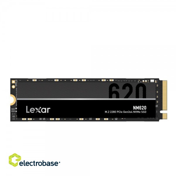 SSD|LEXAR|NM620|1TB|M.2|PCIE|NVMe|Write speed 3000 MBytes/sec|Read speed 3300 MBytes/sec|MTBF 1500000 hours|LNM620X001T-RNNNG paveikslėlis 1