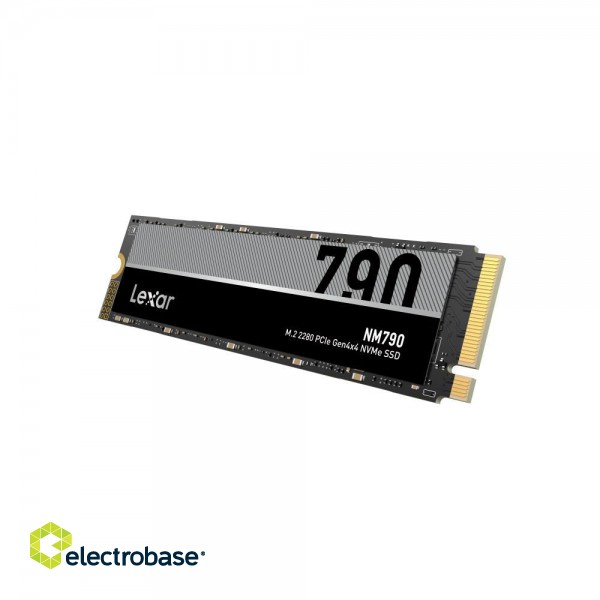 SSD|LEXAR|NM790|1TB|M.2|PCIe Gen4|NVMe|Write speed 6500 MBytes/sec|Read speed 7400 MBytes/sec|2.45mm|TBW 1000 TB|MTBF 1500000 hours|LNM790X001T-RNNNG image 3