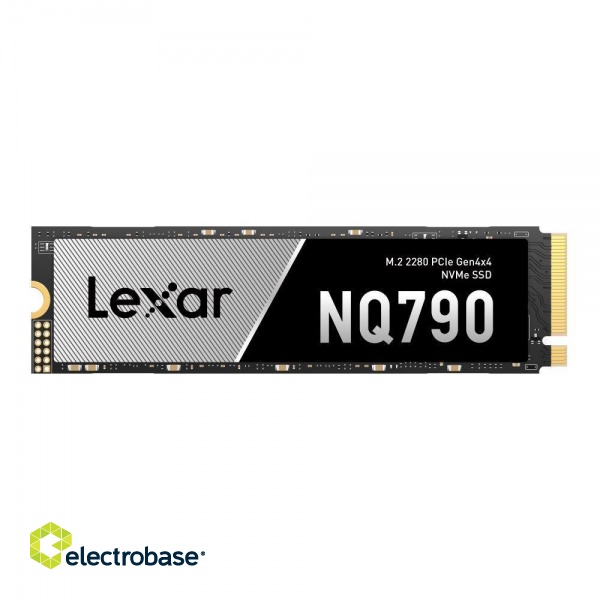 SSD|LEXAR|NQ790|1TB|Heatsink M.2|PCIe Gen4|NVMe|Write speed 6000 MBytes/sec|Read speed 7000 MBytes/sec|TBW 600 TB|MTBF 150000 hours|LNQ790X001T-RNNNG фото 1