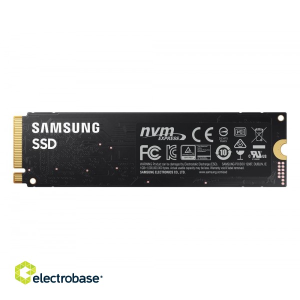 SSD|SAMSUNG|980|500GB|M.2|PCIE|NVMe|MLC|Write speed 2600 MBytes/sec|Read speed 3100 MBytes/sec|2.38mm|TBW 300 TB|MTBF 1500000 hours|MZ-V8V500BW image 1
