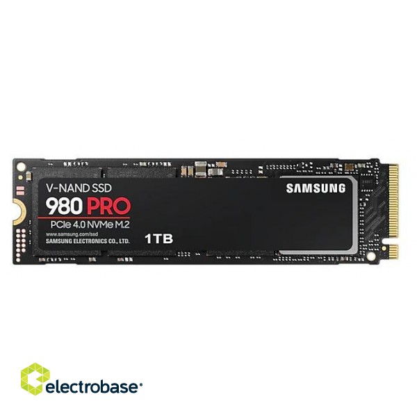 SSD|SAMSUNG|980 Pro|1TB|M.2|NVMe|Write speed 5000 MBytes/sec|Read speed 7000 MBytes/sec|2.3mm|MTBF 1500000 hours|MZ-V8P1T0BW фото 1