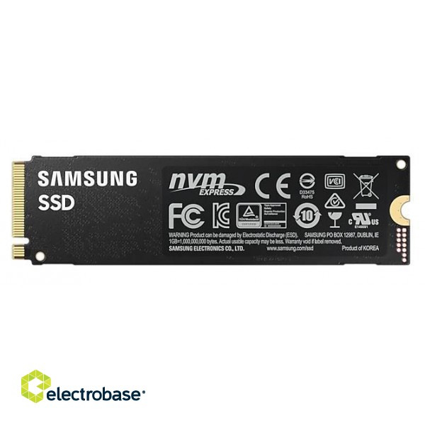 SSD|SAMSUNG|980 Pro|1TB|M.2|NVMe|Write speed 5000 MBytes/sec|Read speed 7000 MBytes/sec|2.3mm|MTBF 1500000 hours|MZ-V8P1T0BW paveikslėlis 2
