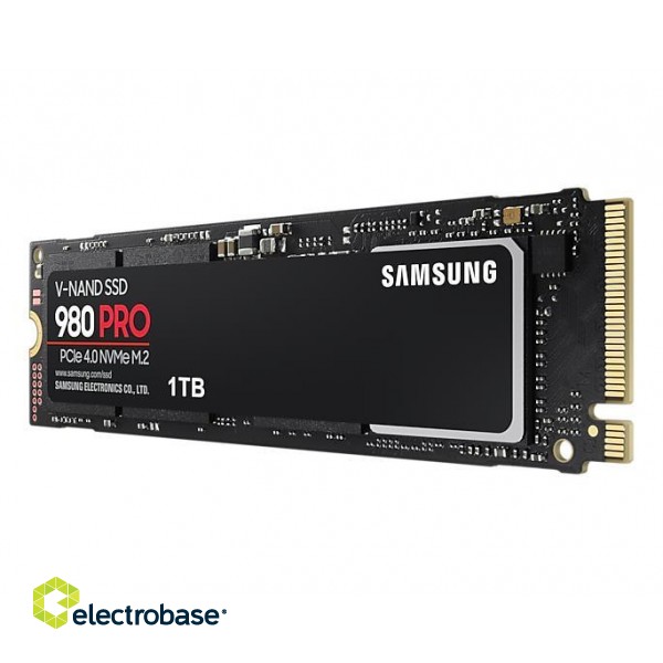 SSD|SAMSUNG|980 Pro|1TB|M.2|NVMe|Write speed 5000 MBytes/sec|Read speed 7000 MBytes/sec|2.3mm|MTBF 1500000 hours|MZ-V8P1T0BW фото 3
