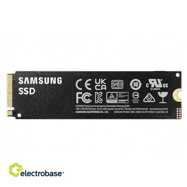 SSD|SAMSUNG|990 PRO|2TB|M.2|PCIE|NVMe|MLC|Write speed 6900 MBytes/sec|Read speed 7450 MBytes/sec|2.3mm|TBW 1200 TB|MTBF 1500000 hours|MZ-V9P2T0BW image 2