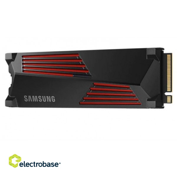 SSD|SAMSUNG|990 PRO with Heatsink|1TB|M.2|PCIE|NVMe|MLC|Write speed 6900 MBytes/sec|Read speed 7450 MBytes/sec|2.3mm|TBW 600 TB|MTBF 1500000 hours|MZ-V9P1T0CW фото 3