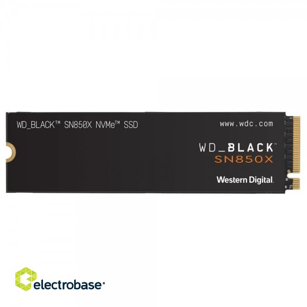 SSD|WESTERN DIGITAL|Black SN850X|2TB|M.2|PCIE|NVMe|Write speed 6600 MBytes/sec|Read speed 7300 MBytes/sec|2.38mm|TBW 1200 TB|WDS200T2X0E