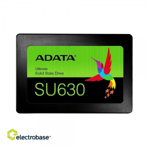 SSD|ADATA|SU630|1.92TB|SATA|3D QLC|Write speed 450 MBytes/sec|Read speed 520 MBytes/sec|2,5"|TBW 400 TB|MTBF 2000000 hours|ASU630SS-1T92Q-R