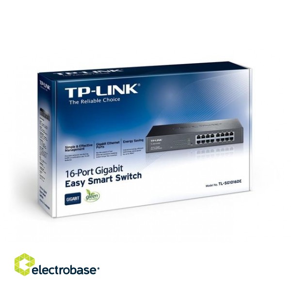 NET SWITCH 16PORT 1000M/TL-SG1016DE TP-LINK paveikslėlis 3