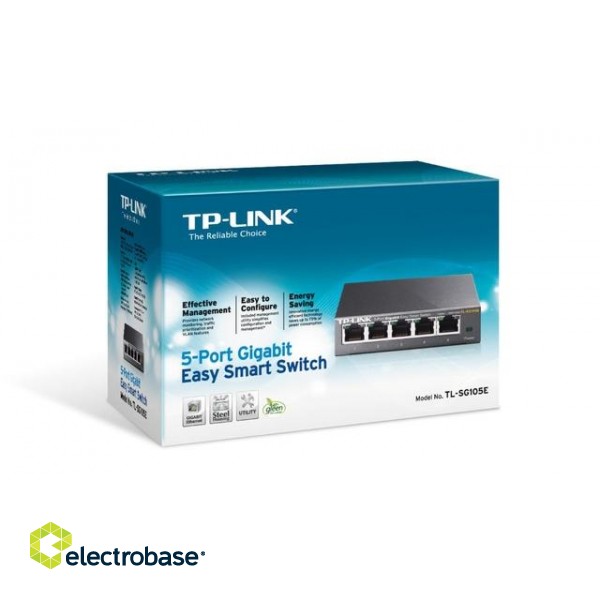 Switch|TP-LINK|5x10Base-T / 100Base-TX / 1000Base-T|TL-SG105E paveikslėlis 5
