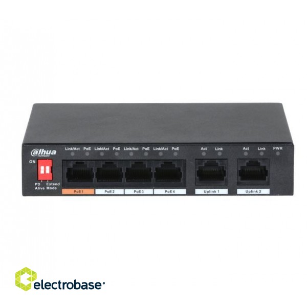 Switch|DAHUA|PFS3006-4ET-60|Type L2|PoE ports 4|60 Watts|DH-PFS3006-4ET-60-V2