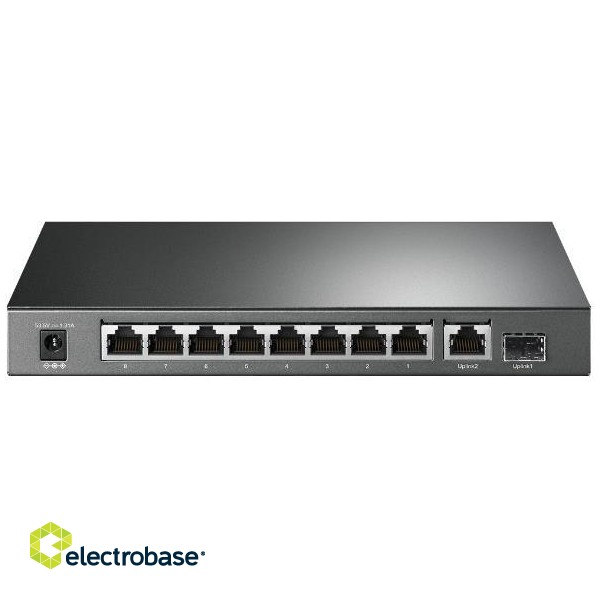Switch|TP-LINK|TL-SG1210P|Desktop/pedestal|9x10Base-T / 100Base-TX / 1000Base-T|1xSFP|PoE+ ports 8|TL-SG1210P image 2