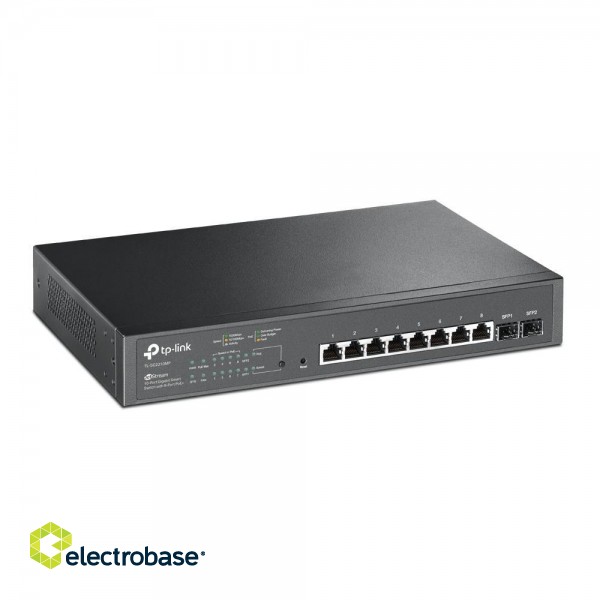 Switch|TP-LINK|Omada|TL-SG2210MP|PoE+ ports 8|150 Watts|TL-SG2210MP image 2