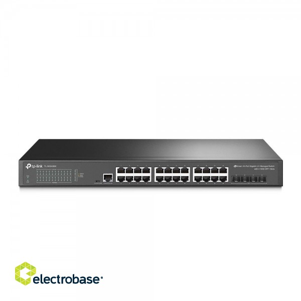 Switch|TP-LINK|Omada|TL-SG3428X|Type L2+|Rack|4xSFP+|1xConsole|TL-SG3428X фото 1