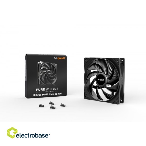 CASE FAN 120MM PURE WINGS 3/PWM HIGH-SPEED BL106 BE QUIET paveikslėlis 3