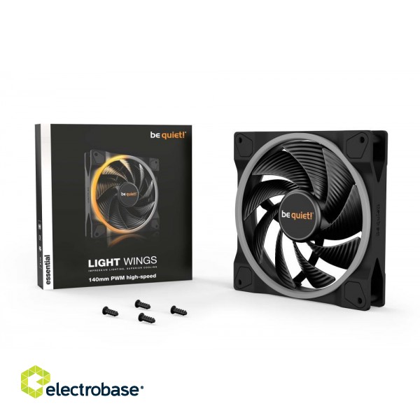 CASE FAN 140MM LIGHT WINGS/BL075 BE QUIET image 4