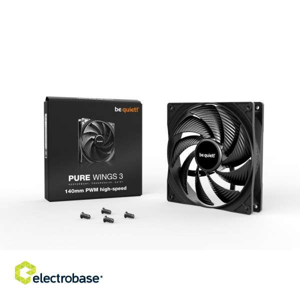 CASE FAN 140MM PURE WINGS 3/PWM HIGH-SPEED BL109 BE QUIET paveikslėlis 3