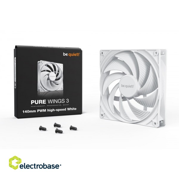CASE FAN 140MM PURE WINGS 3/WH PWM HIGH-SP BL113 BE QUIET paveikslėlis 3