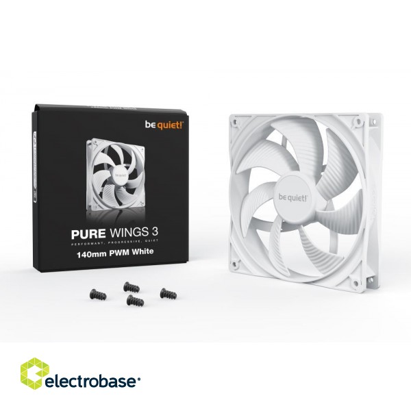 CASE FAN 140MM PURE WINGS 3/WHITE PWM BL112 BE QUIET image 3