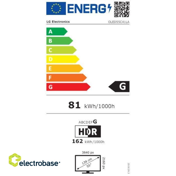 TV Set|LG|55"|OLED/4K/Smart|3840x2160|Wireless LAN|Bluetooth|webOS|Black|OLED55C41LA image 5