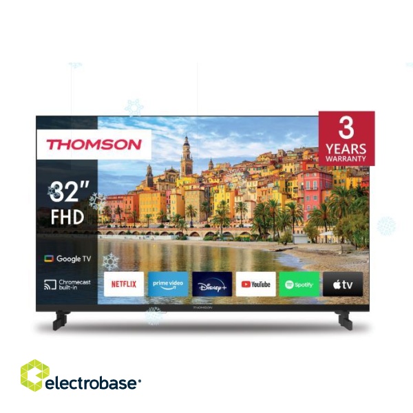 TV Set|THOMSON|32"|Smart/FHD|1920x1080|Wireless LAN|Bluetooth|Google TV|Black|32FG2S14