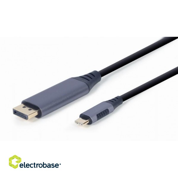 CABLE USB-C TO DP 1.8M/GREY CC-USB3C-DPF-01-6 GEMBIRD image 3