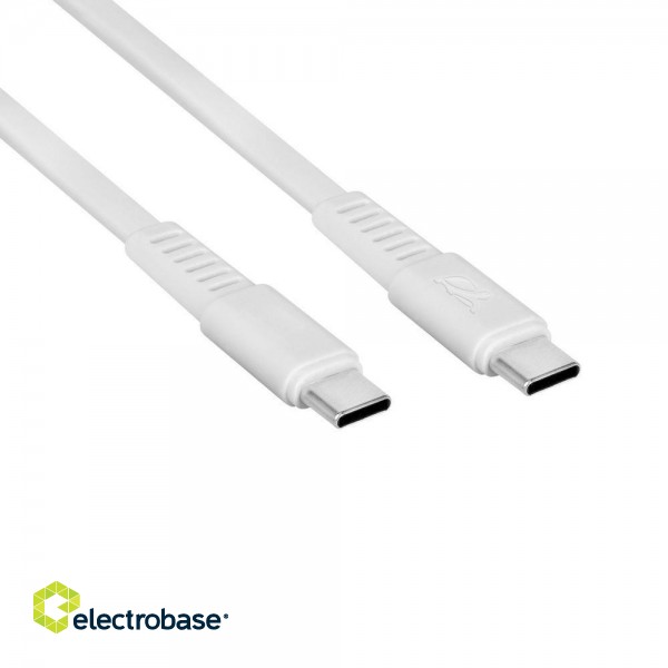 CABLE USB-C TO USB-C 1.2M/WHITE PS6005 WT12 RIVACASE фото 6