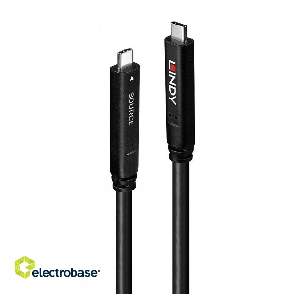 CABLE USB-C TO USB-C 10M/43333 LINDY фото 1