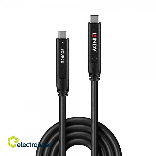 CABLE USB-C TO USB-C 10M/43333 LINDY фото 2