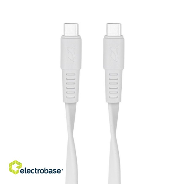 CABLE USB-C TO USB-C 2.1M/WHITE PS6005 WT21 RIVACASE image 2