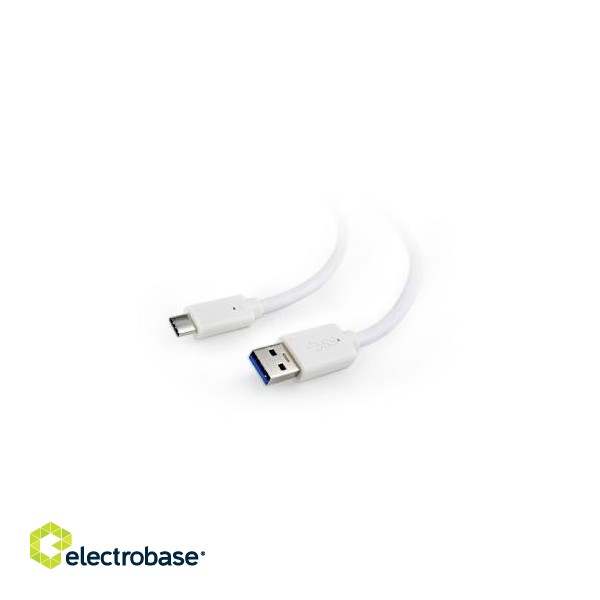 CABLE USB-C TO USB3 1M WHITE/CCP-USB3-AMCM-1M-W GEMBIRD фото 1