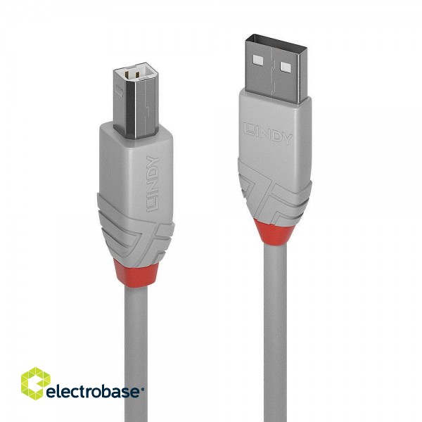 CABLE USB2 A-B 3M/ANTHRA 36684 LINDY image 1