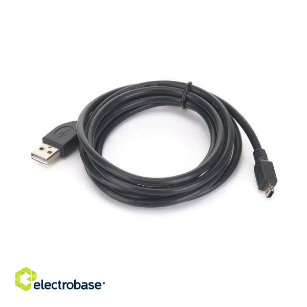 CABLE USB2 AM-MINI 1.8M BLACK/CCP-USB2-AM5P-6 GEMBIRD paveikslėlis 2